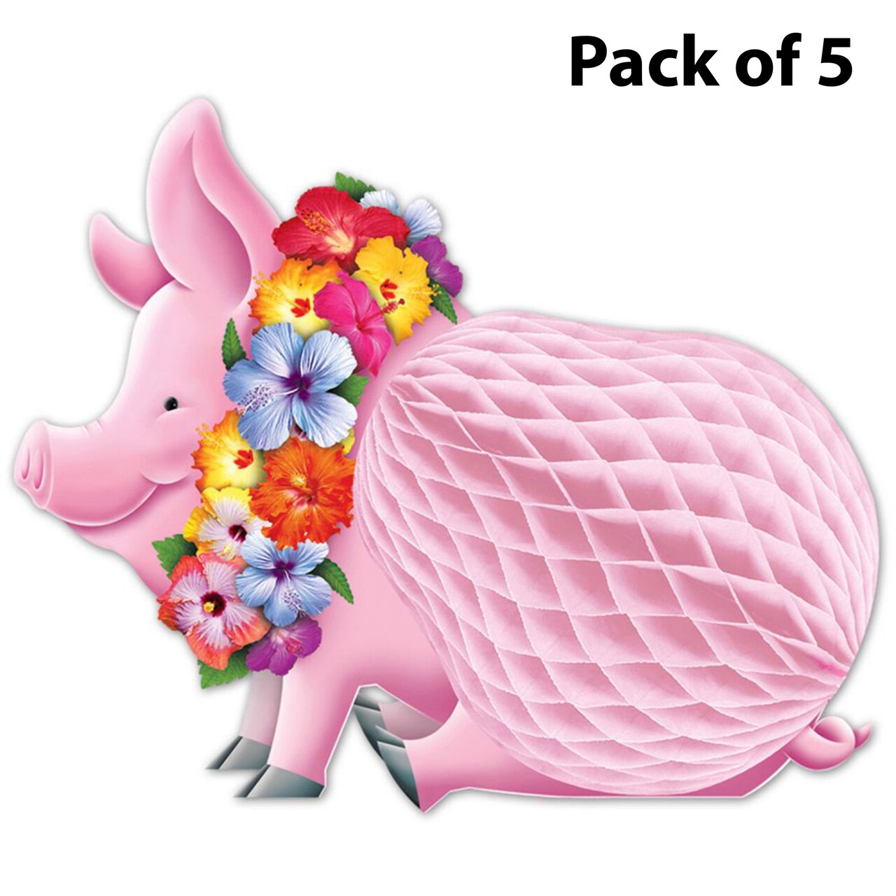 Beistle Luau Pig Centerpiece 12 Inch Tropical Party Decoration